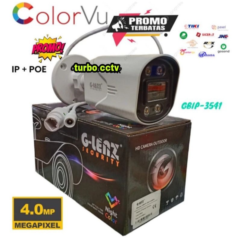 IP CAMERA OUTDOOR 4MP Full Color , Ip Cam Glenz POE, ipcam 3541
