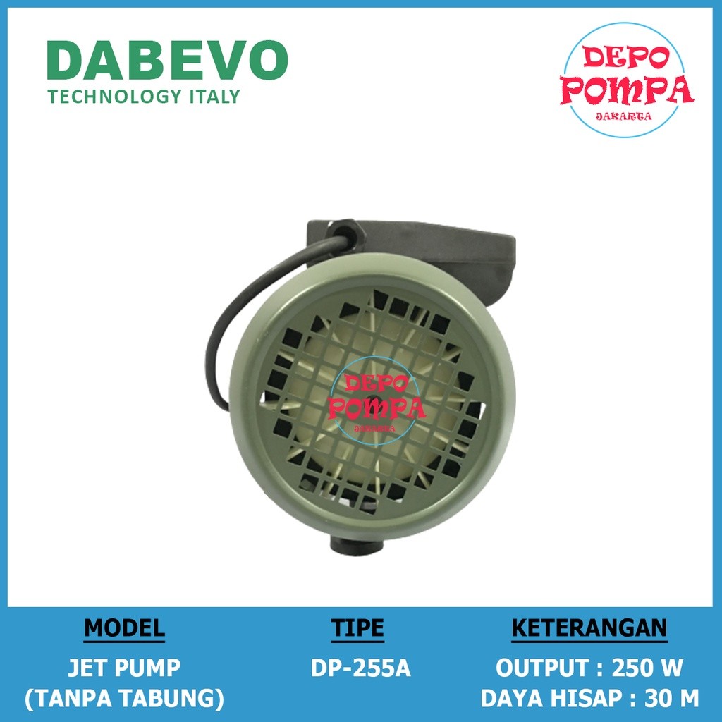 Pompa Air JET PUMP DABEVO 255 / JET PUMP 250 WATT