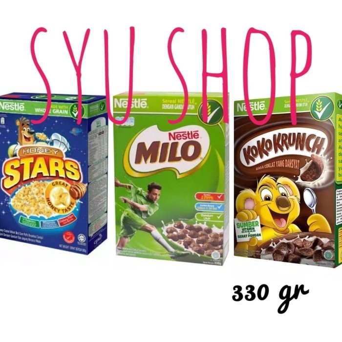 

nestle koko crunch milo honey stars 300 330 gr cereal sereal BERGARANSI