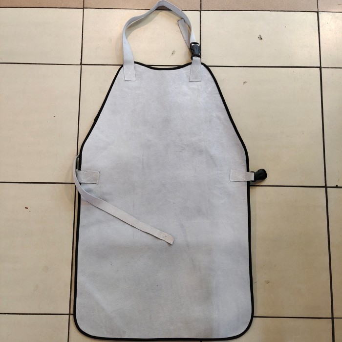 Apron/ Celemek Las Kulit Abu Abu/ Apron Welding Kulit