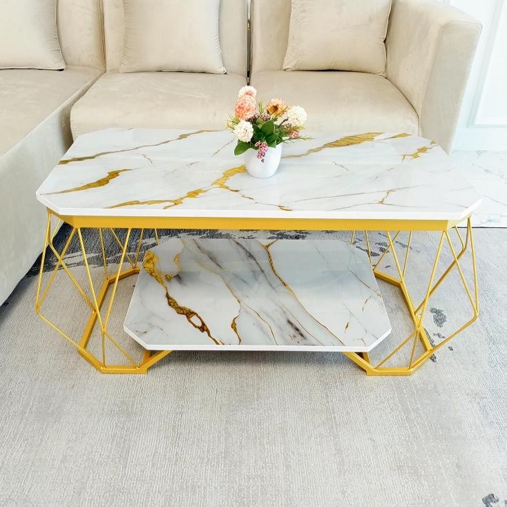 Meja Tamu Oval Minimalis Spider/Meja Ruang Tamu Minimalis /Meja Tamu Aesthetic/Meja Sofa