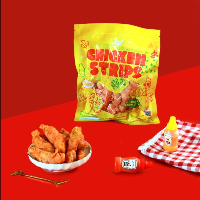 

CHICKEN STRIPS JOYFOOD (FROZEN/BEKU) 300 Gram BERMUTU
