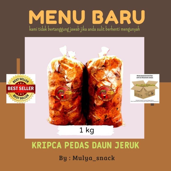 

Keripik kaca pedas daun jeruk 1 kg / kripik kaca KOMPLIT