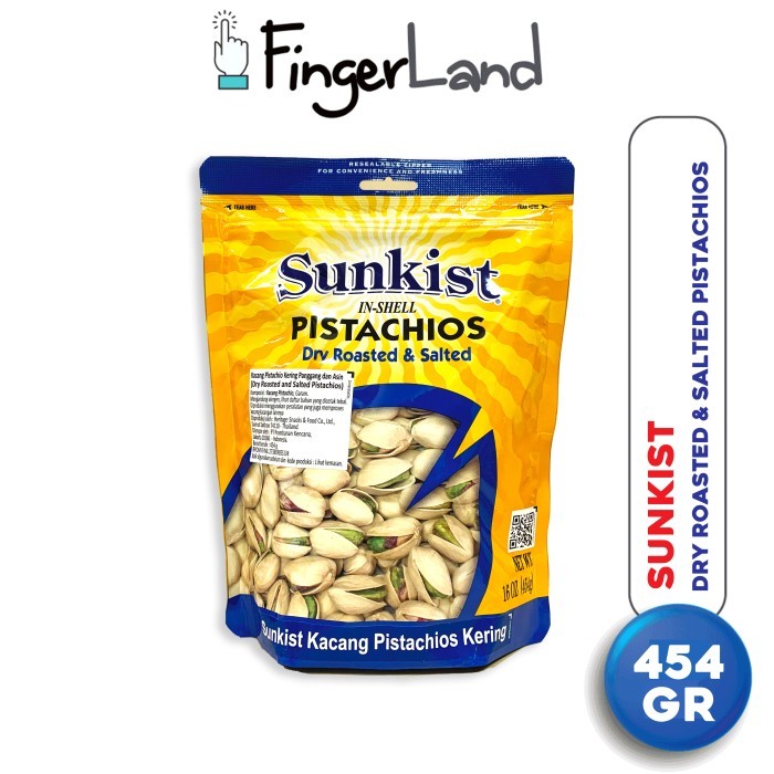 

SUNKIST Dry Roasted Pistachio 454 gram Kacang Pistachio Panggang EKSLUSIF