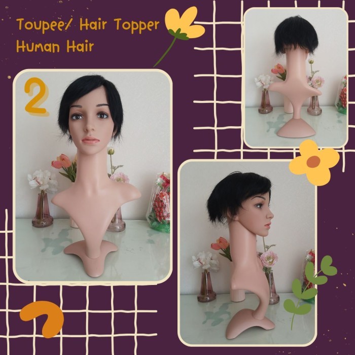 BIG SALE Toupee/ Hair Topper Human Hair Penutup Rambut Botak