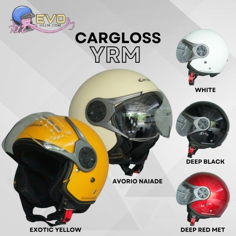 Promo  Helm Cargloss Yrm Solid Original 100%, Helm Wanita Dewasa / Helm Pria, Helm Cargloss