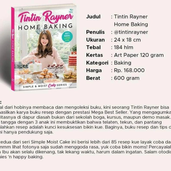 PROMO tintin rayner home baking