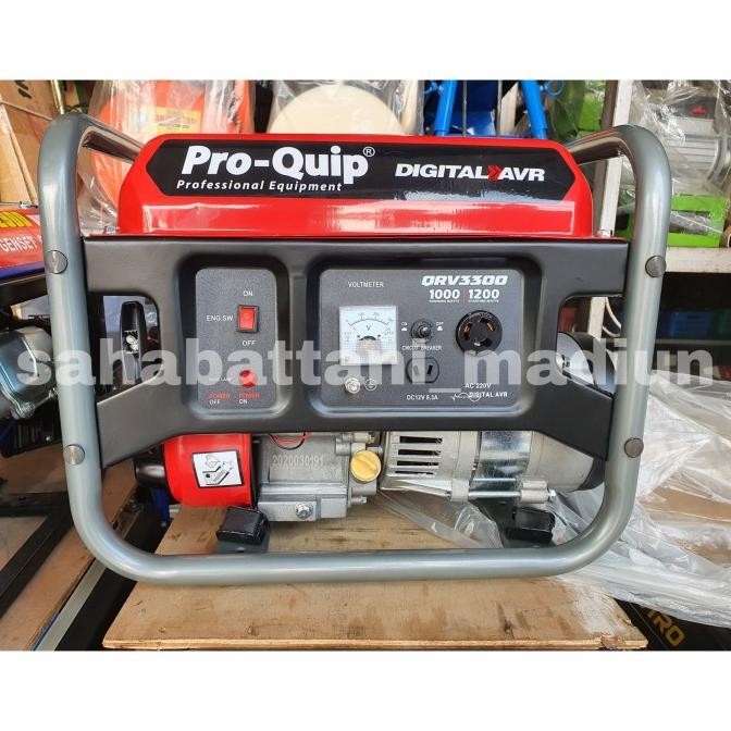 ] Genset PROQUIP QRV3300 - Generator Genset (1000 watt) Full Tembaga