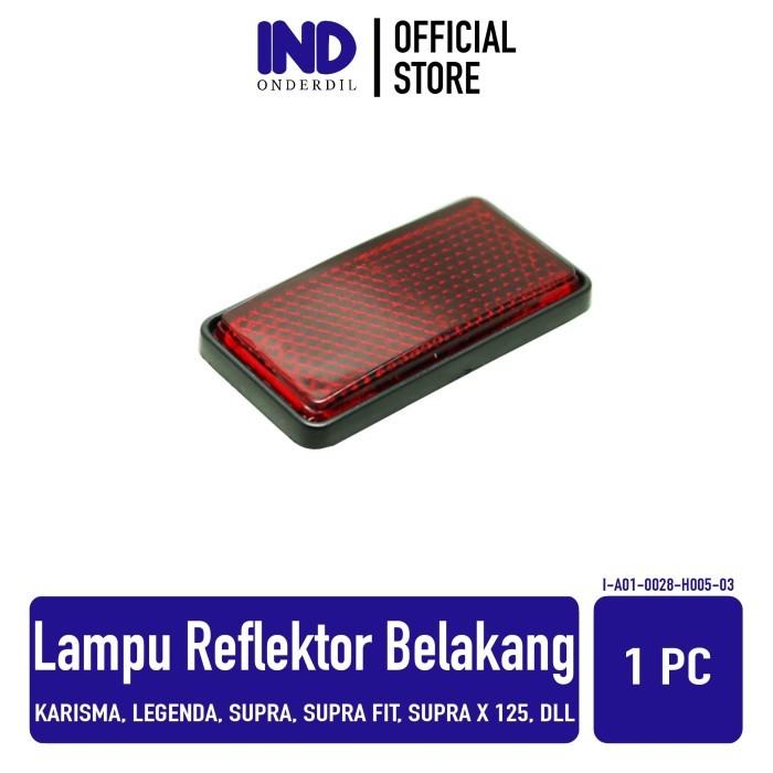 Lampu Reflektor-Mata Kucing Belakang Vario 110 CW-125Techno Helm In