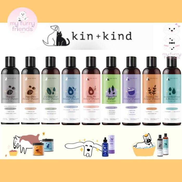 Kin+Kind Pet Natural Shampoo Premium Cat Dog Anjing Kucing Kin Kind