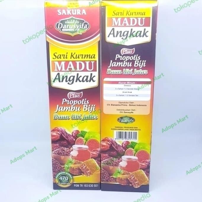 

Baru Madu Sari Kurma Angkak Darusyifa Plus Propolis Jambu Biji Original