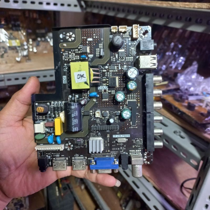 MB TV LED AKARI LE32V90 - MESIN TV - MOTHERBOARD - MAINBOARD TV LED AKARI LE32V90