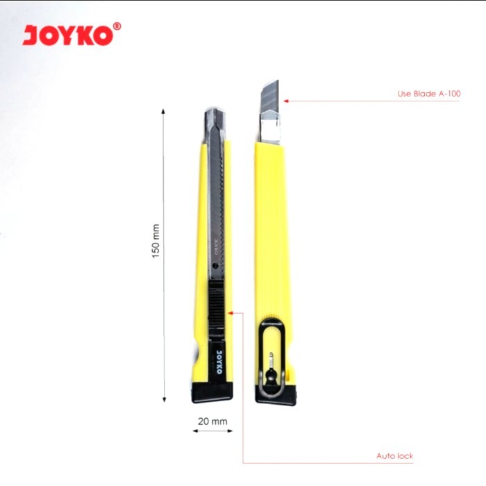 

Cutter / Alat Pisau Pemotong Kecil Joyko A-300A Auotolock