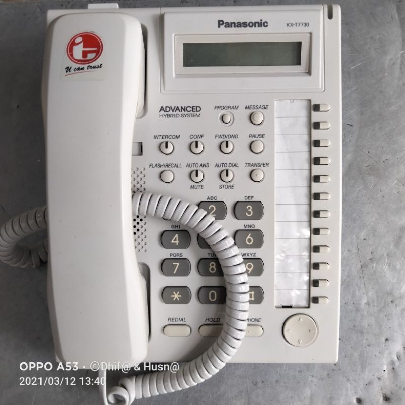 PESAWAT TELEPON PANASONIC KX-T7730 MASTER TELEPON PABX PANASONIC KX-TES/TEM/TEB/TA