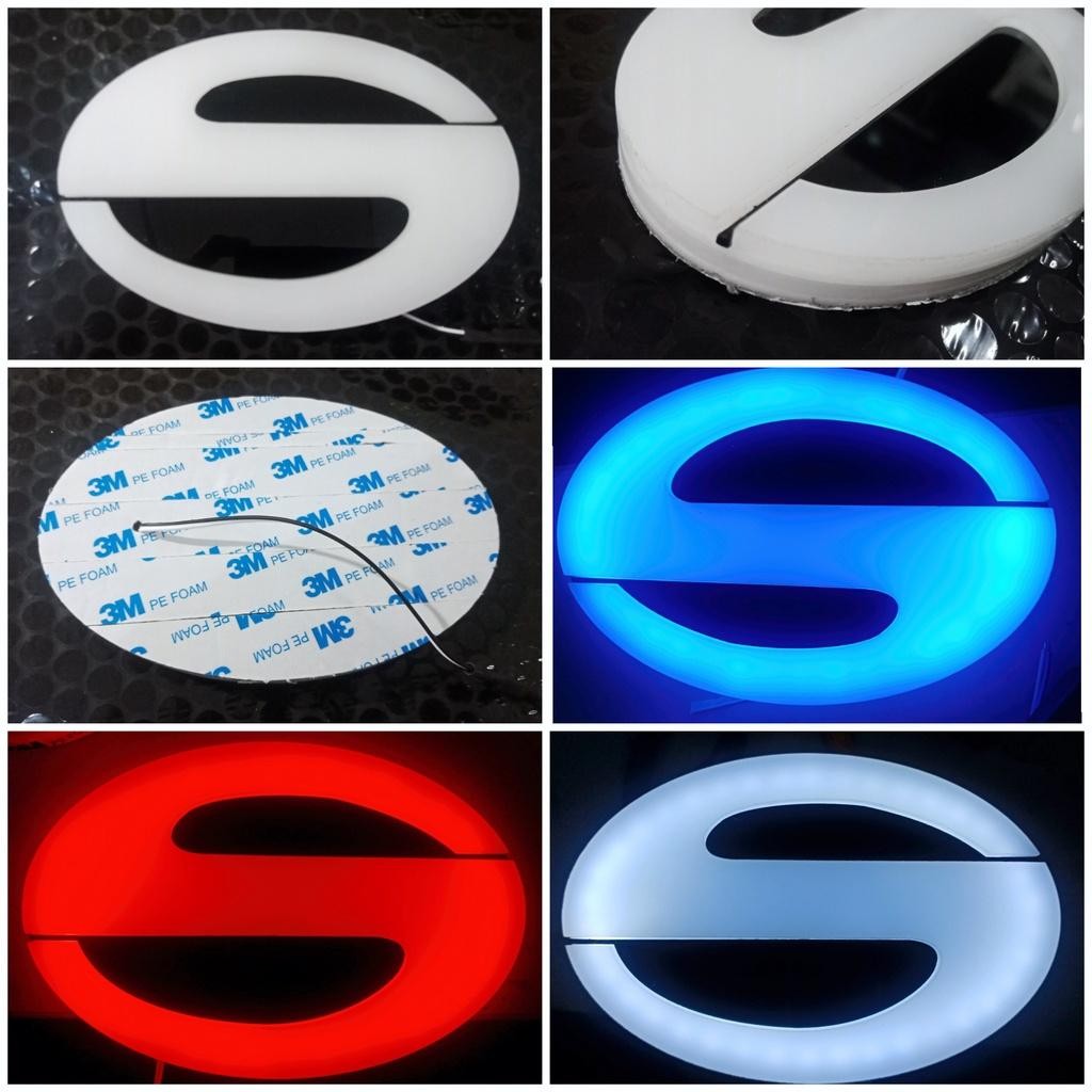 Emblem Depan Mobil Daihatsu Sigra Full Akrilik Laser Lampu Led 4 Dimensi