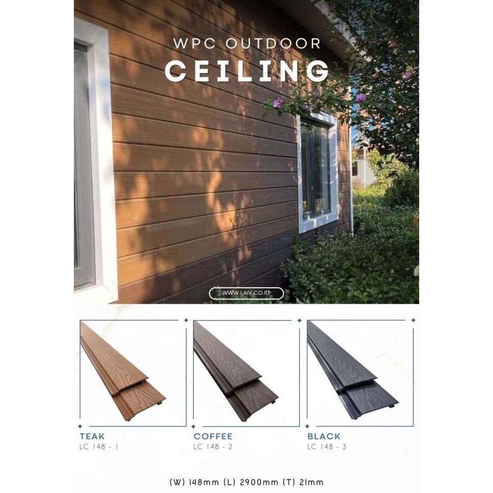 TERMURAH - WPC Plafon / Ceiling WPC /  Wood Panel Dinding Outdoor / Wall Cladding