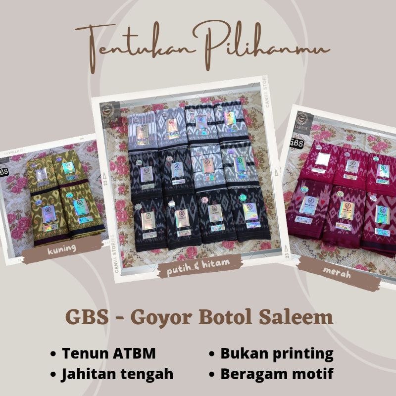 Promo Goyor Saleem I Sarung Goyor Asli Jahitan Tengah, Sarung Toldem, Sarung Murah, Sarung Asli Atbm