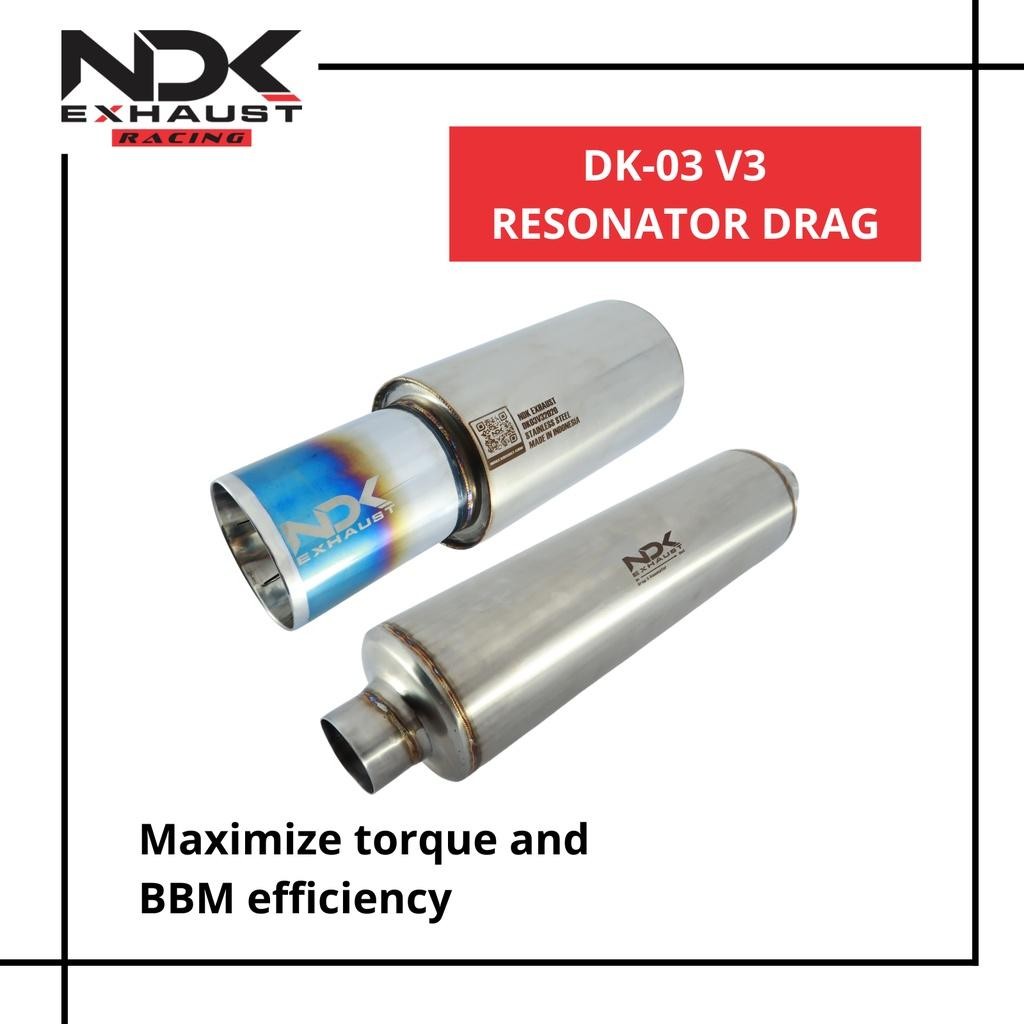 Knalpot Mobil Racing Ndk Exhaust Dk-03 V3 & Resonator Drag S/H