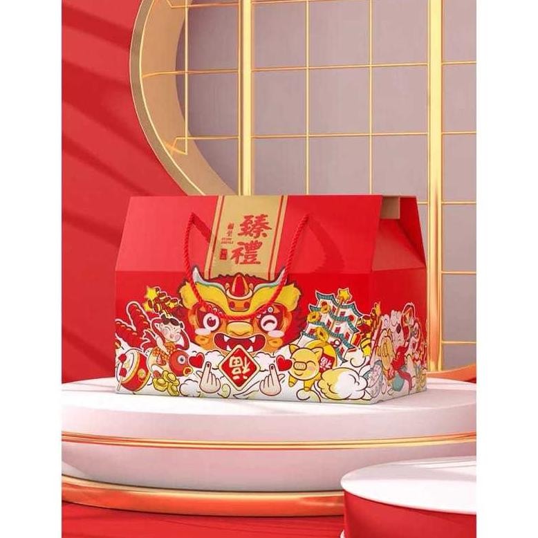 

BR - KOTAK HAMPERS IMLEK - SNACK BOX CNY 2024 - KOTAK SNACK TENTENG SINCIA TERLARIS