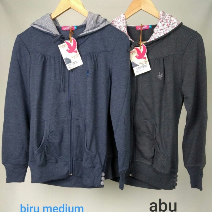 Murah Jaket Cardinal Girl abu tua/Jaket Hoody/Cardinal Girl/Jaket Cewek hood Non COD
