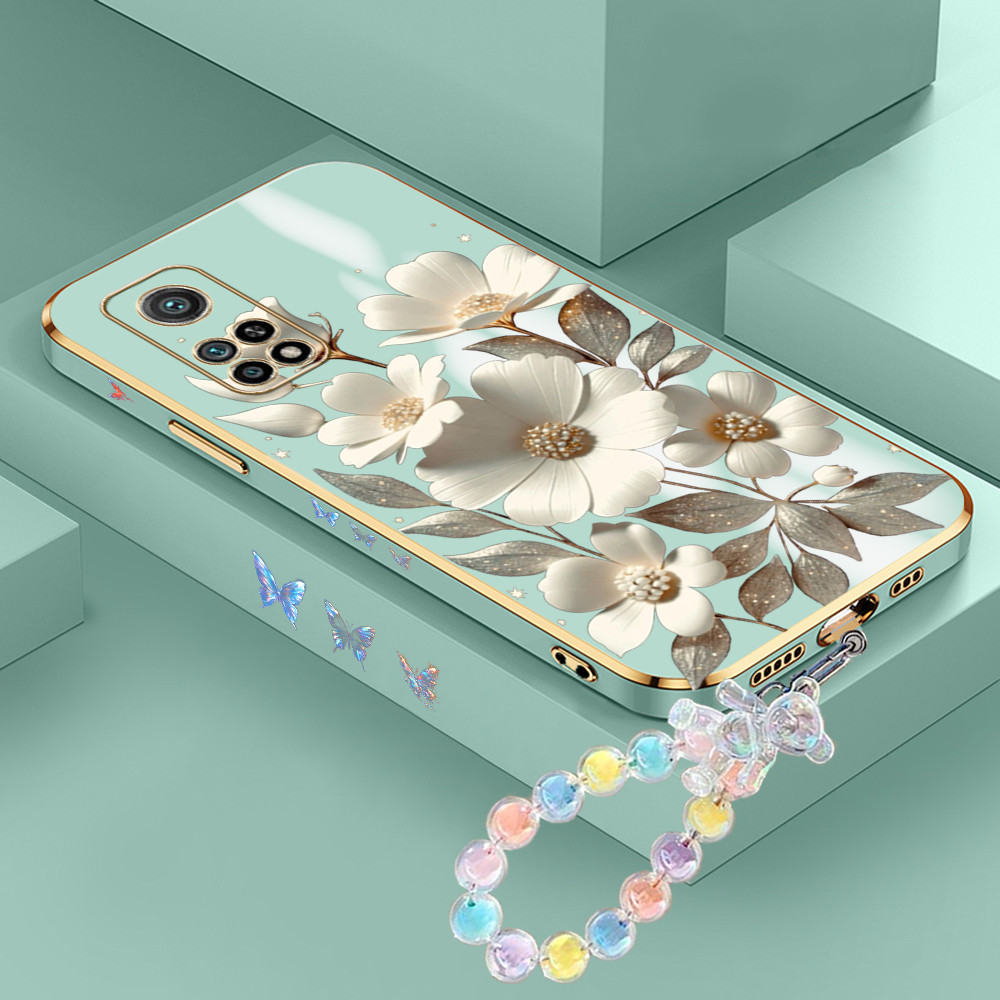 [Pengiriman Jakarta] XiaoMi 10T 11T 12T 11 12 Lite Poco F5 F4 GT M4 13 Pro 5G Casing Ponsel Bunga Pu