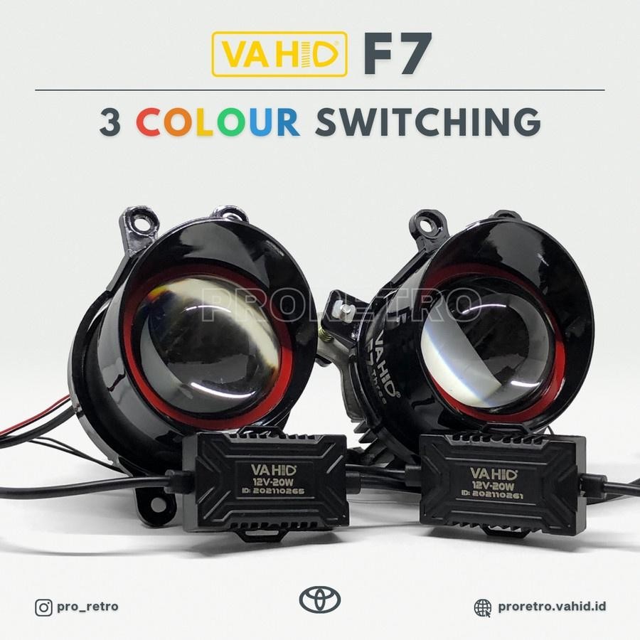 Biled Foglamp Projector 3 Warna - Vahid F7 3 Colors