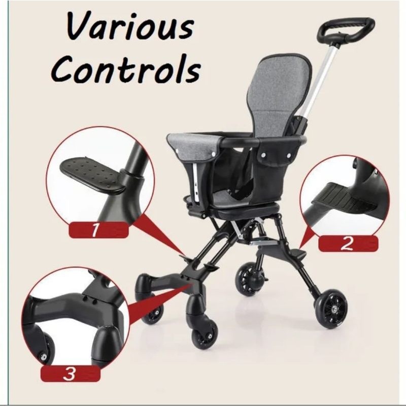 Promo  Stroller Magic Bayi Murah Kereta Bayi Dorong Roda Empat/Perlengkapan Bayi Traveling