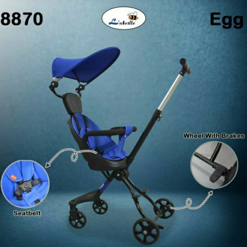 Terbaru Stroller Labeille Egg 8870 8871 City / Stroller Micro / Stroller Traveling