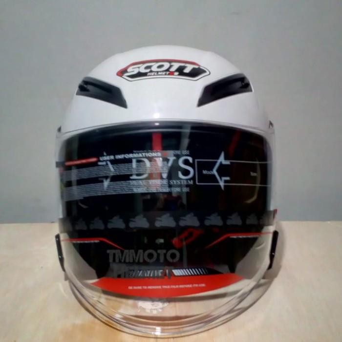 HELM SCOTT GP TECH WHITE - SNI