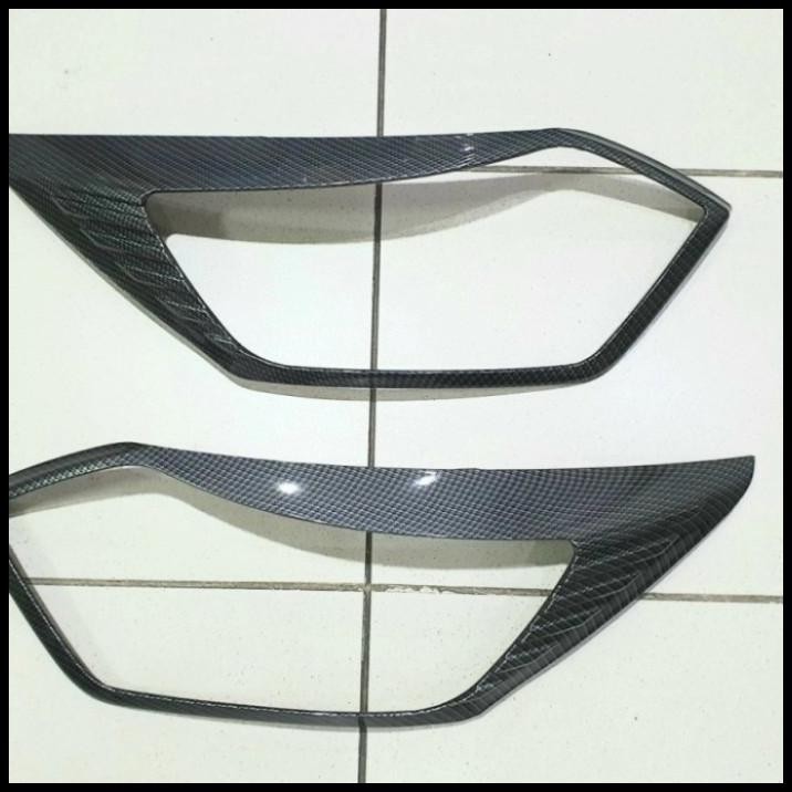 TERMURAH GARNISH LAMPU DEPAN MOBIL CALYA SIGRA 2020 SAMPAI 2022 CARBON 