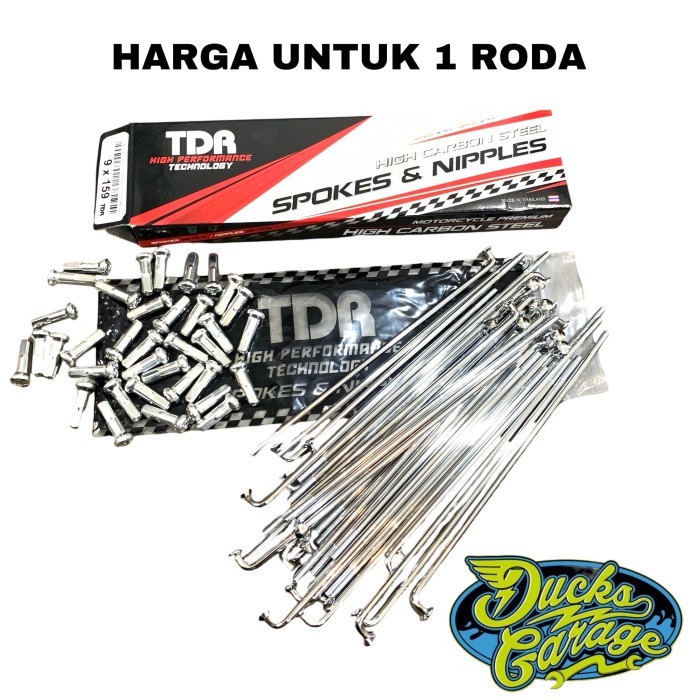 JARI JARI RUJI TDR 9X172 9X159 RING DEPAN 18 BELAKANG 17 HONDA WIN 100