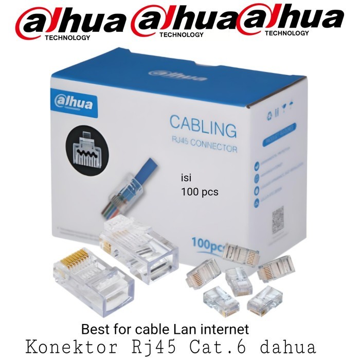 Konektor RJ45 Cat 6 anti gagal isi 100