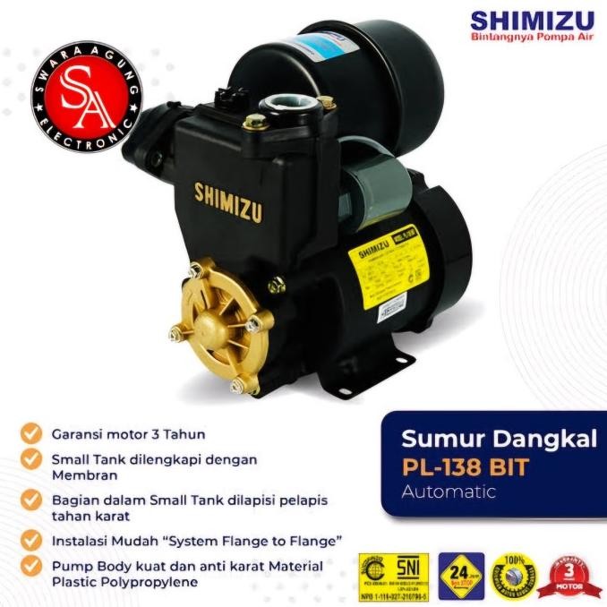 Pompa Air Shimizu Type: PS-135E (Khusus Medan-Gojek)