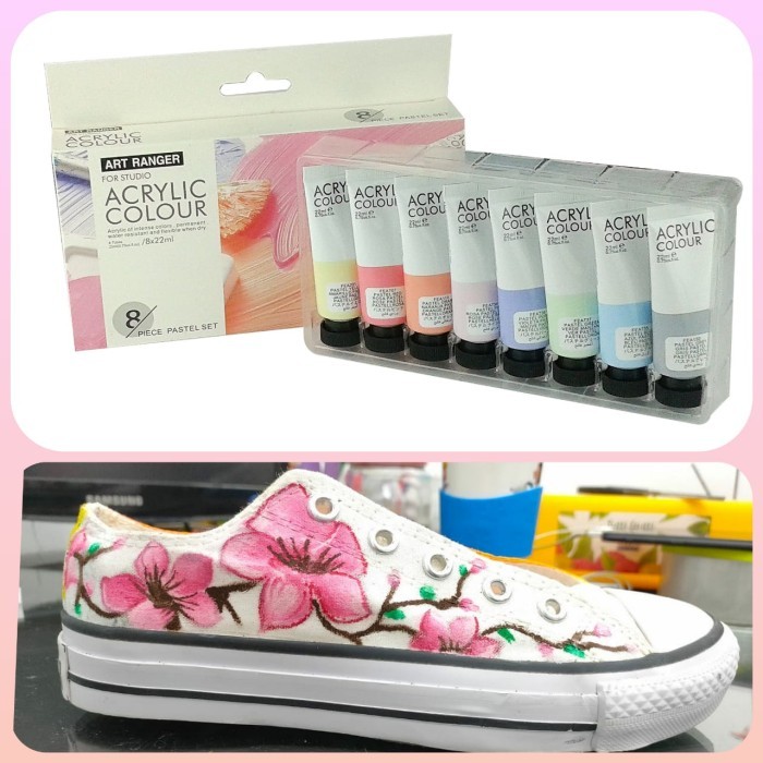 

Cuci Gudang..!! Set 8 Warna Pastel Art Ranger Acrylic Paint Cat Akrilik