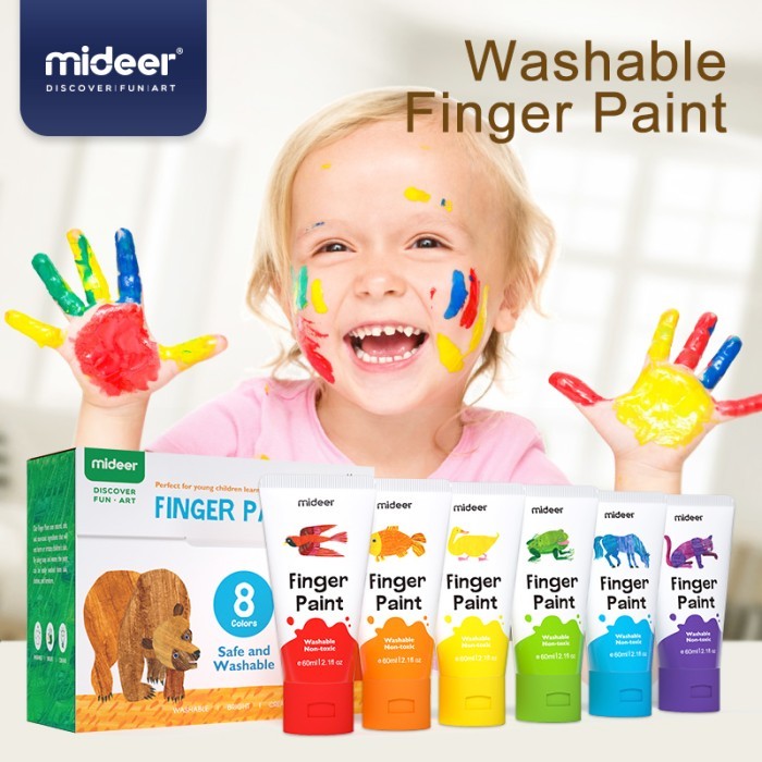 

Bremol Mideer Finger Paint Mainan Edukasi Alat Lukis Mengambar Bisa Di Cuci