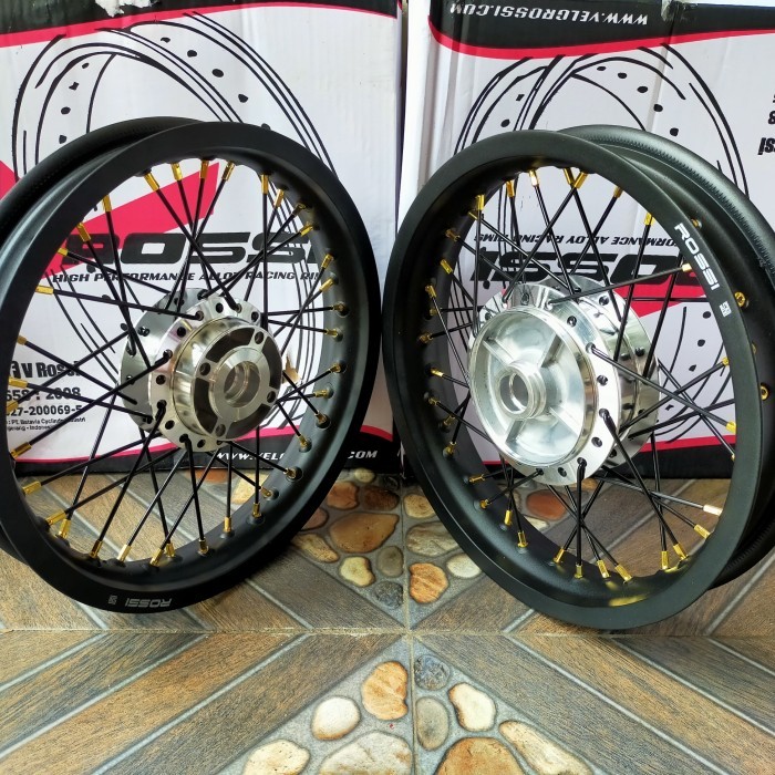 VELG SET ROSSI 185 250 RING 14 TROMOL SET REVO 110 REVO ABSOLUTE REVO FIT KARISMA SUPRA X 125 SUPRA