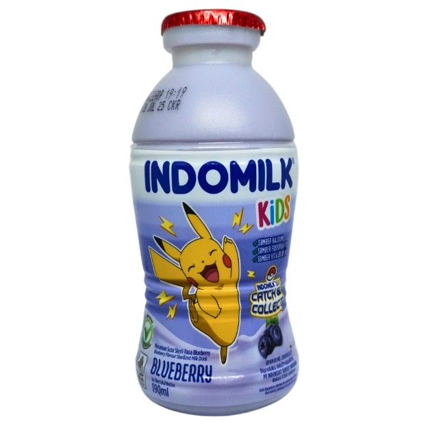 

S24597 INDOMILK KIDS BLUEBERRY SUSU UHT 190ML BOTOL MAJU BERSAMA (20250323)