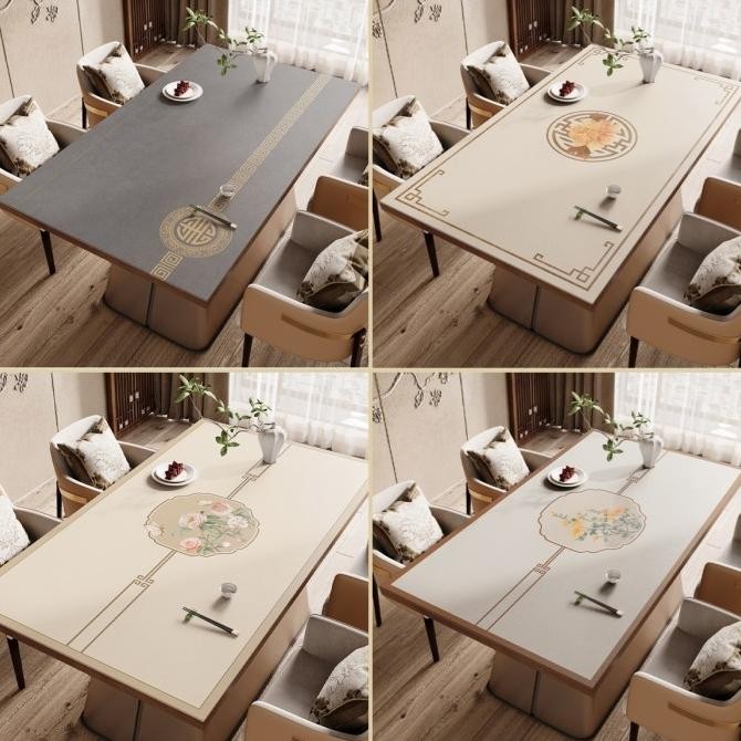 ,,,,,,,] Taplak Meja Makan Anti Air/Alas Meja Tamu Anti Air/Taplak Meja Ruang Tamu/Taplak Meja Aesth