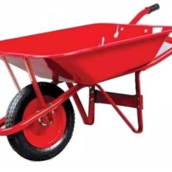 GEROBAK DORONG PASIR 1 RODA // BAK BESI SAMPAH PROYEK KERETA SORONG GOL