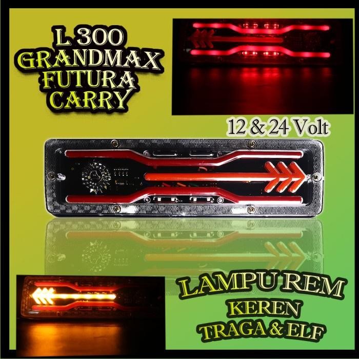 Lampu Rem Stop Variasi Mobil Pick Up Grand Max Futura L300 12 V Terbar - 12 Volt