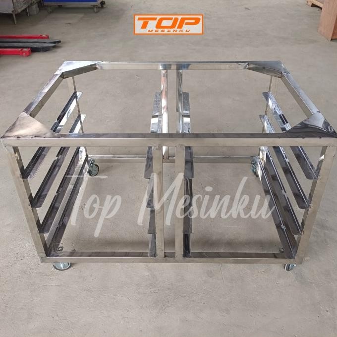 Kaki Oven/Meja Oven Deck Stainless Steel |Untuk Oven 1 Deck 1 Tray - Meja Oven