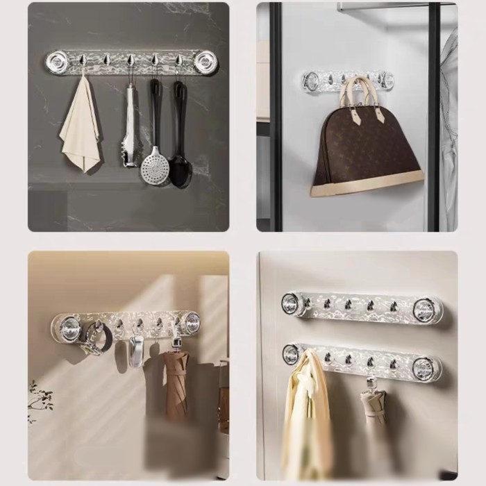 KASTOK BAJU GANTUNGAN BAJU / HANGER GANTUNGAN TOILET SERBAGUNA / GANTUNGAN HANDUK KAMAR MANDI TEMPEL