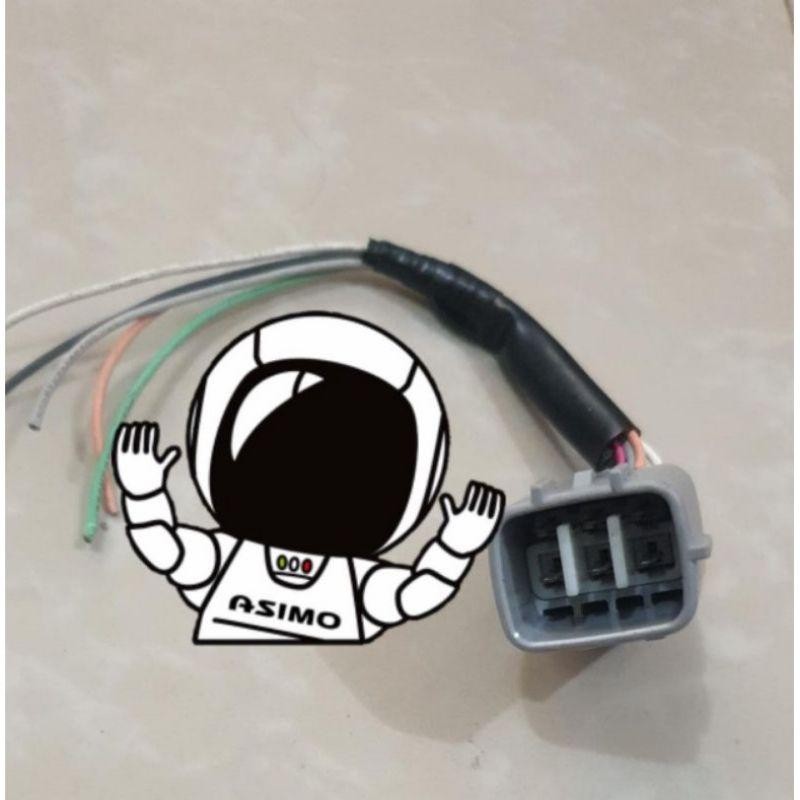 Soket Headlamp Lampu Depan Pin 6 Original Daihatsu Ayla Ceria Xenia Rocky Sigra Grand Max Sirion Ter