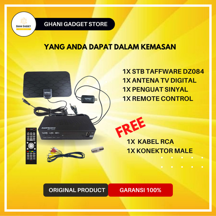 PROMO Bundling Setup Box + Antena + Booster Penguat Sinyal Tv Digital Analog