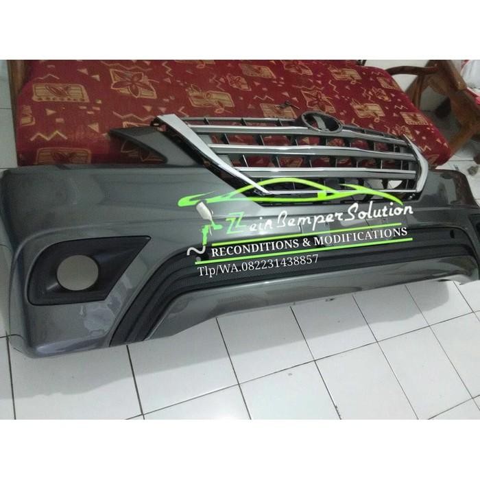 Bemper Innova Depan Set Grill 2015 Grey / Abu ( Bisa Untuk Upgrade)