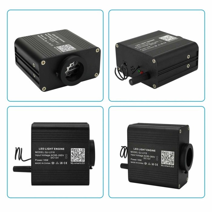 Lampu Hias Led Fiber Optik Remot Kontrol Rgbw 16W Murah