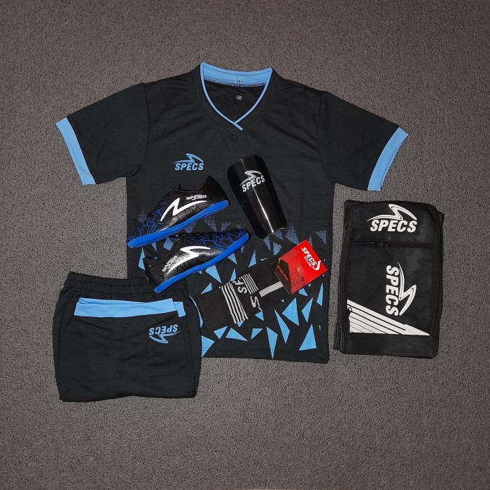 Murah PAKET KOPLIT 5 SET SEPATU FUTSAL ANAK SPECS SPYDER STELAN JERSEY Non COD