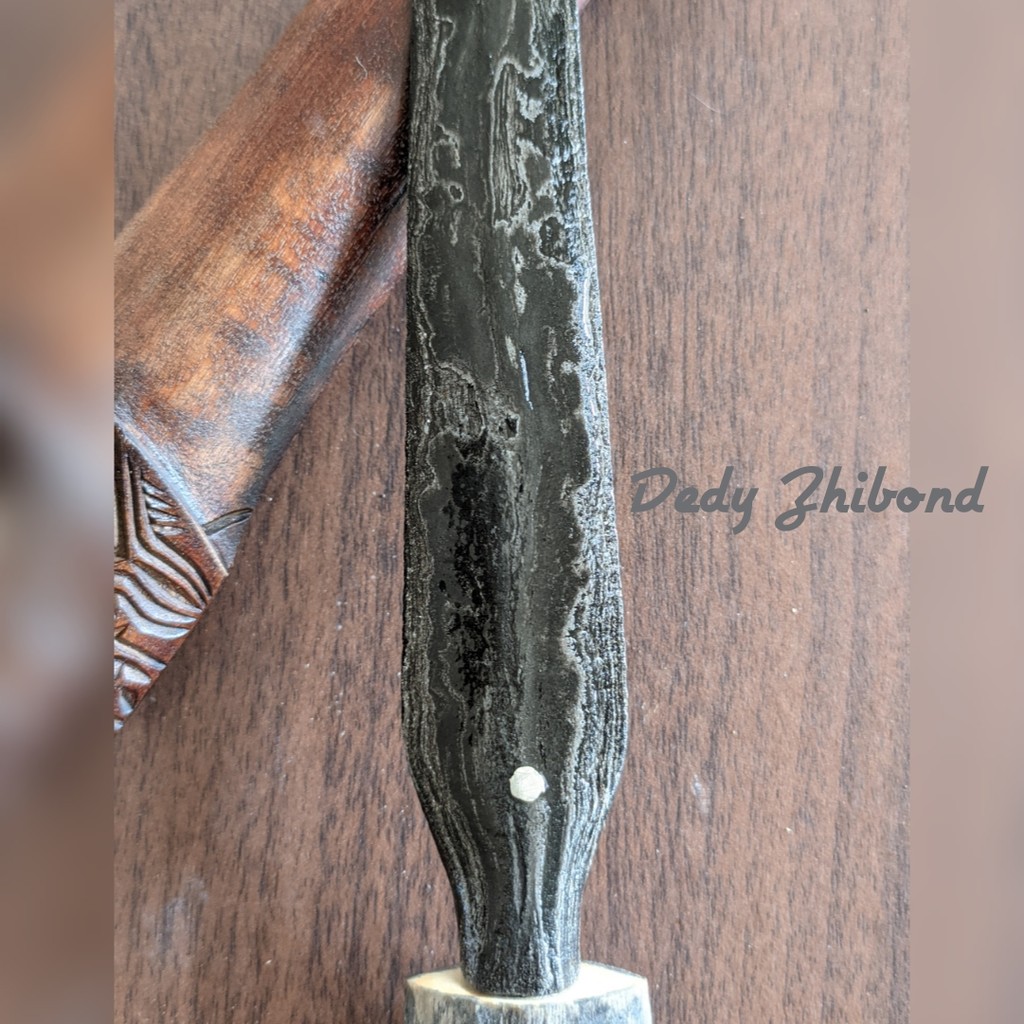 Tombak Pusaka Sepuh TUS Wonoayu Bhenuaju Tindhik Emas Pamor Wengkon Isen Alief Tiban Meduro Koso Nya