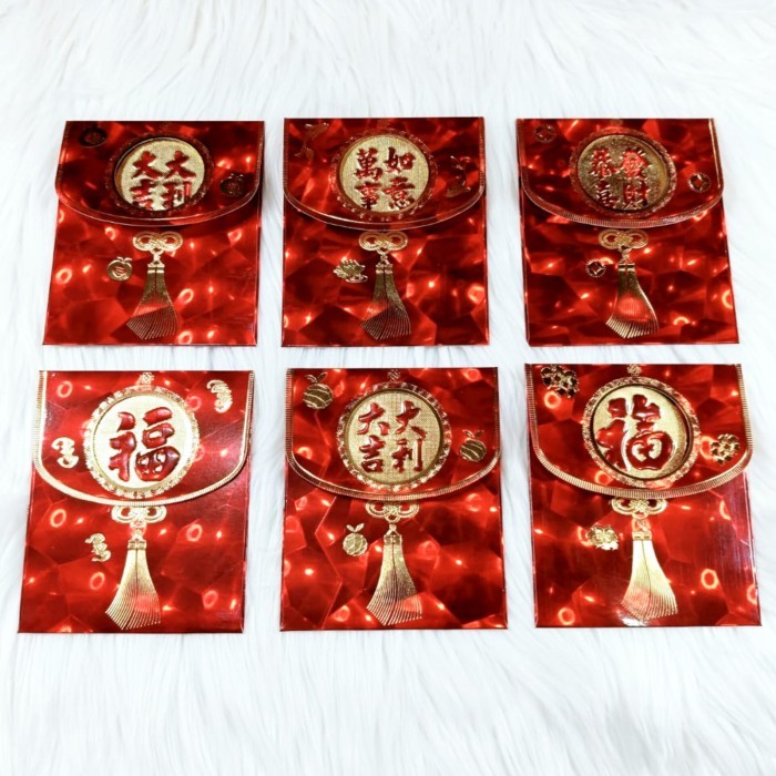 

Imlek Angpao Imlek Netral 4182 Bahan Hologram Tebal Isi 6 Mix Motif - Satuan !NEW