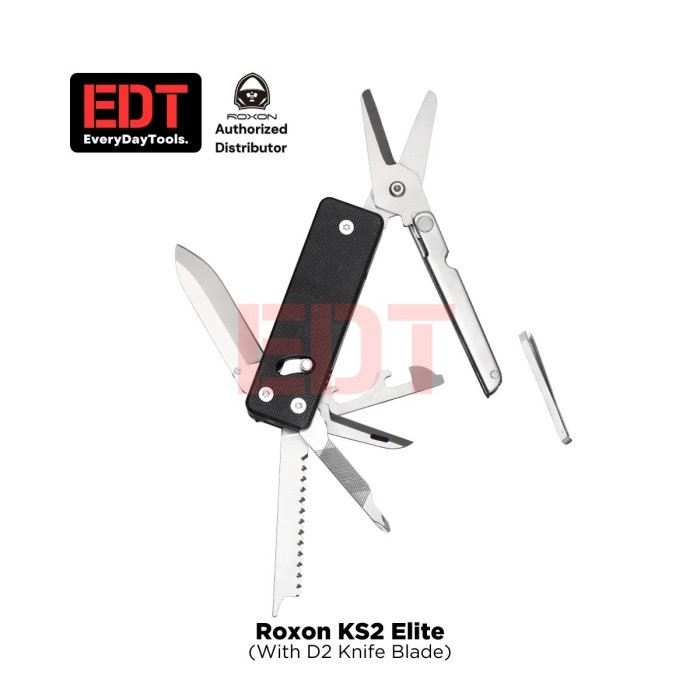 Murah Roxon KS2 Elite D2 Blade Steel EDC Multitool KS2E Non COD